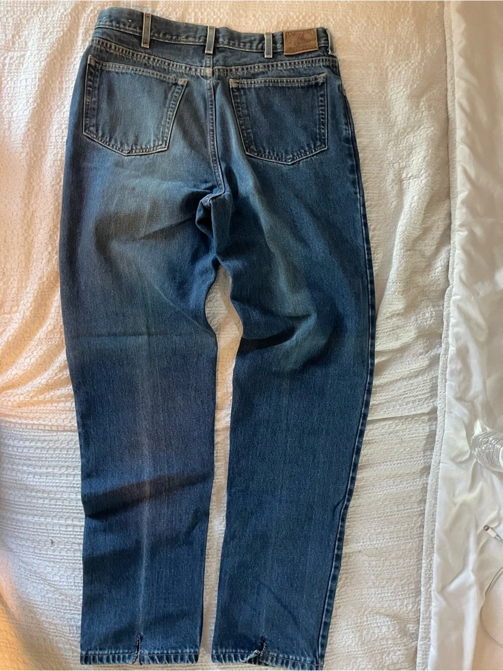 Lands End Men's Dark Denim Jeans Size‎ 35x 33